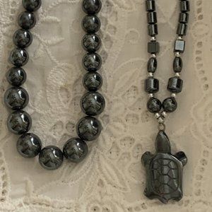 2 Hematite necklaces